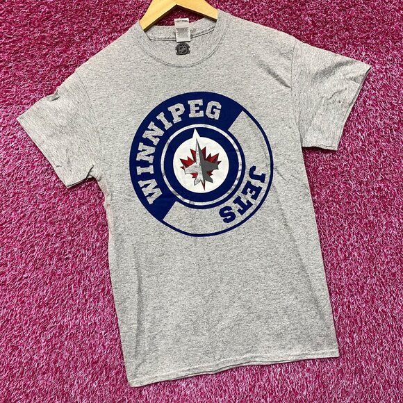 NHL Winnipeg Jets Logo Graphic Design T-Shirt Small - Picture 3 of 5